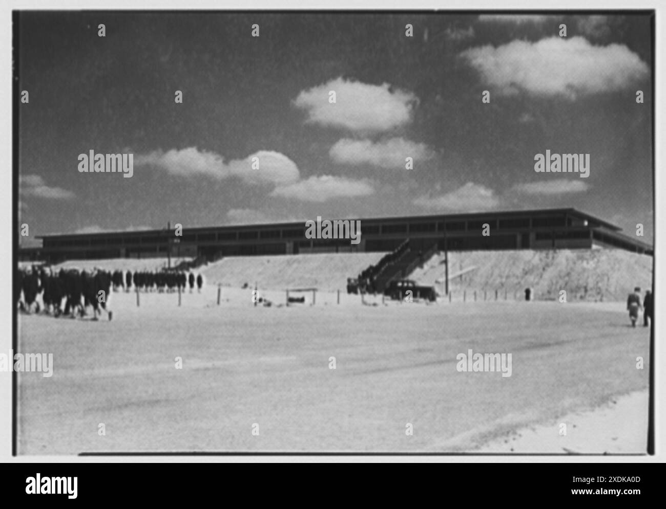 Bainbridge Naval Training Station, Bainbridge, Maryland. Messehalle 202, Blick auf I. Gottscho-Schleisner Sammlung Stockfoto