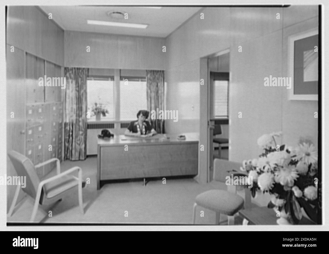 Johnson & Johnson, Metuchen, New Jersey. Mr. Legers Sekretariatsbüro. Gottscho-Schleisner Kollektion Stockfoto