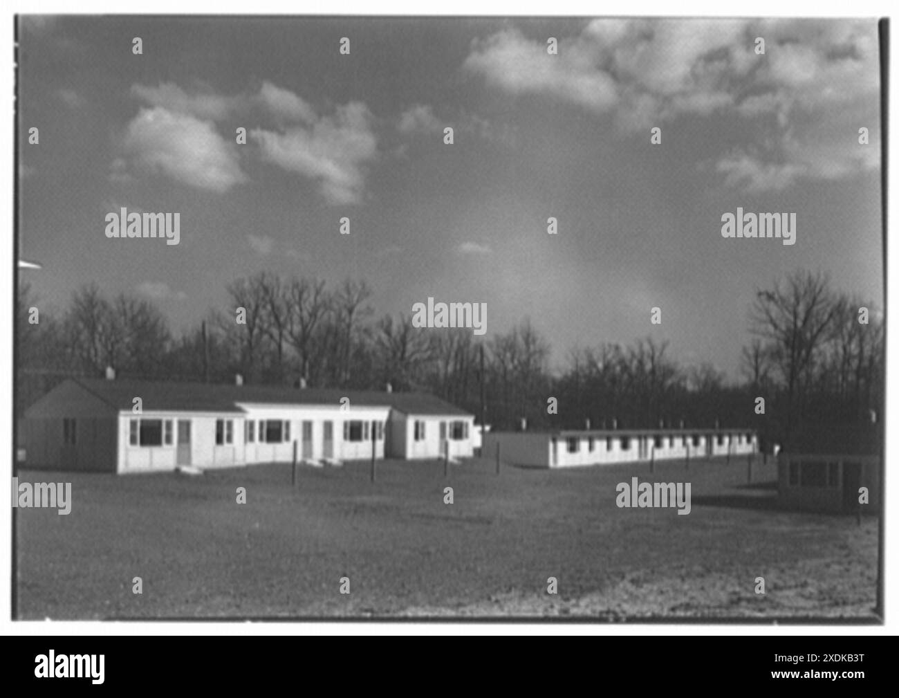 Calvert Houses, College Park, Maryland. Außen VIII. Gottscho-Schleisner-Sammlung Stockfoto