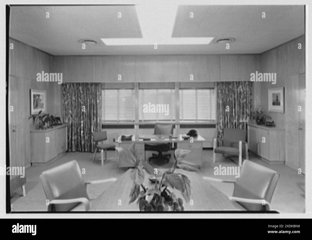 Johnson & Johnson, Metuchen, New Jersey. Herr Legers Büro II. Sammlung Gottscho-Schleisner Stockfoto