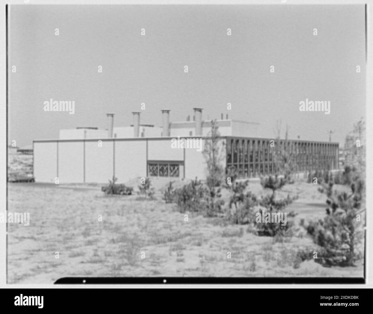 Idlewild International Airport. Kraftwerk, von Westen III. Sammlung Gottscho-Schleisner Stockfoto