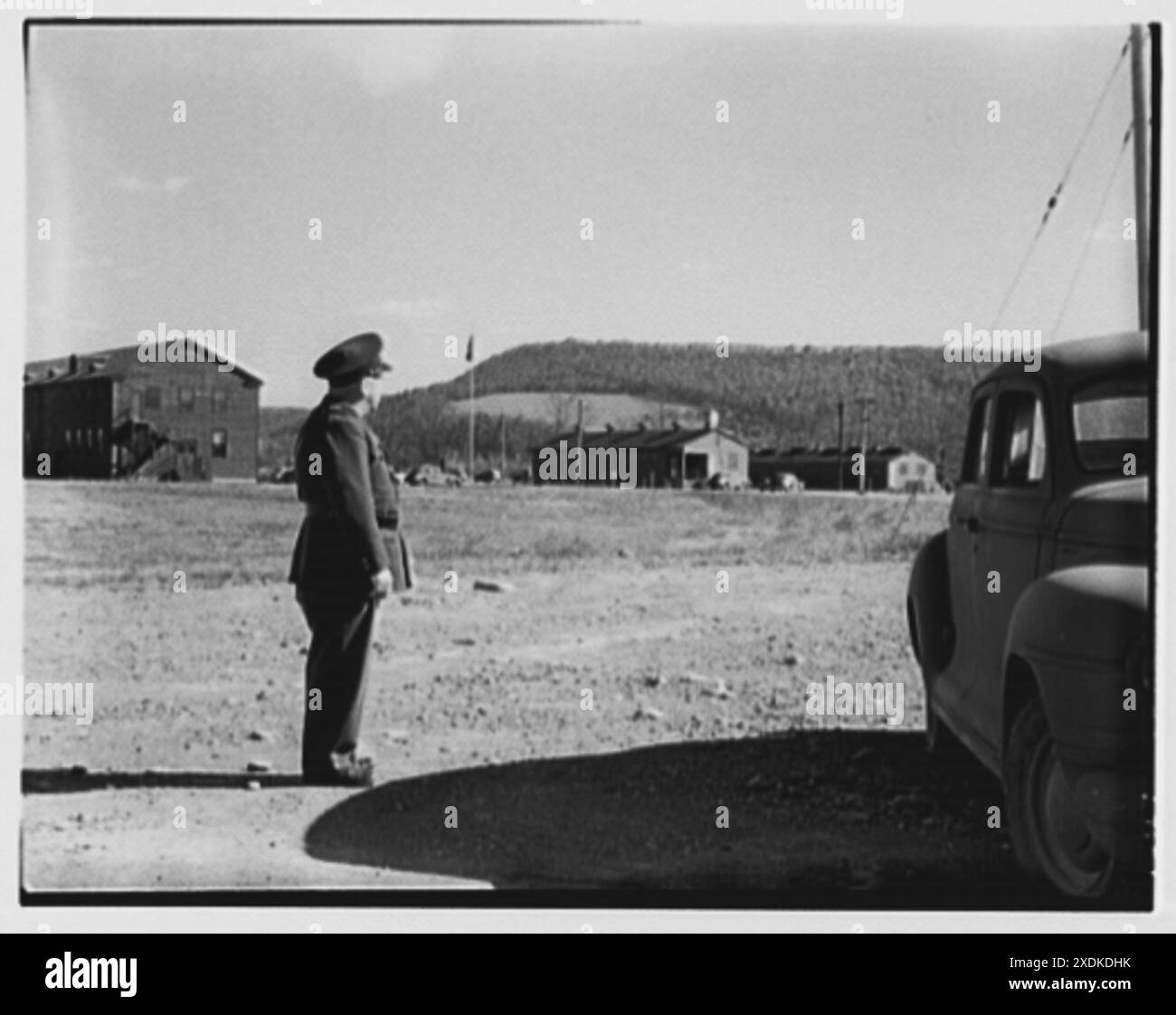 Elmira Holding- und Umlieferungsstelle, Elmira, New York. Verwaltung, Krankenstation und Wachkaserne. Gottscho-Schleisner Kollektion Stockfoto