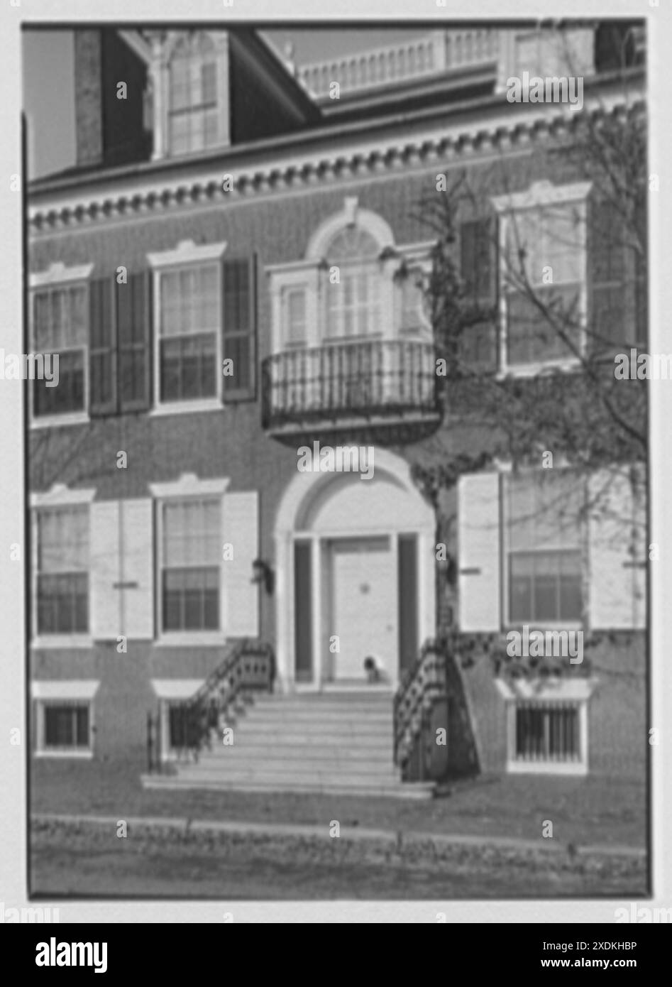 New Castle, Delaware. George Read Haus, Eingang, Detail I. Gottscho-Schleisner Sammlung Stockfoto