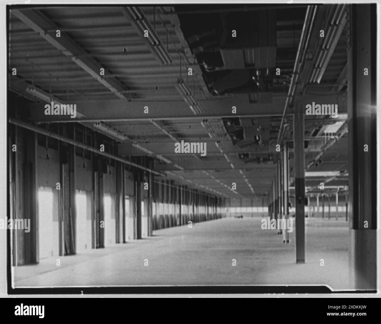 Johnson & Johnson, Metuchen, New Jersey. Blick zur Tür, innen. Gottscho-Schleisner Kollektion Stockfoto