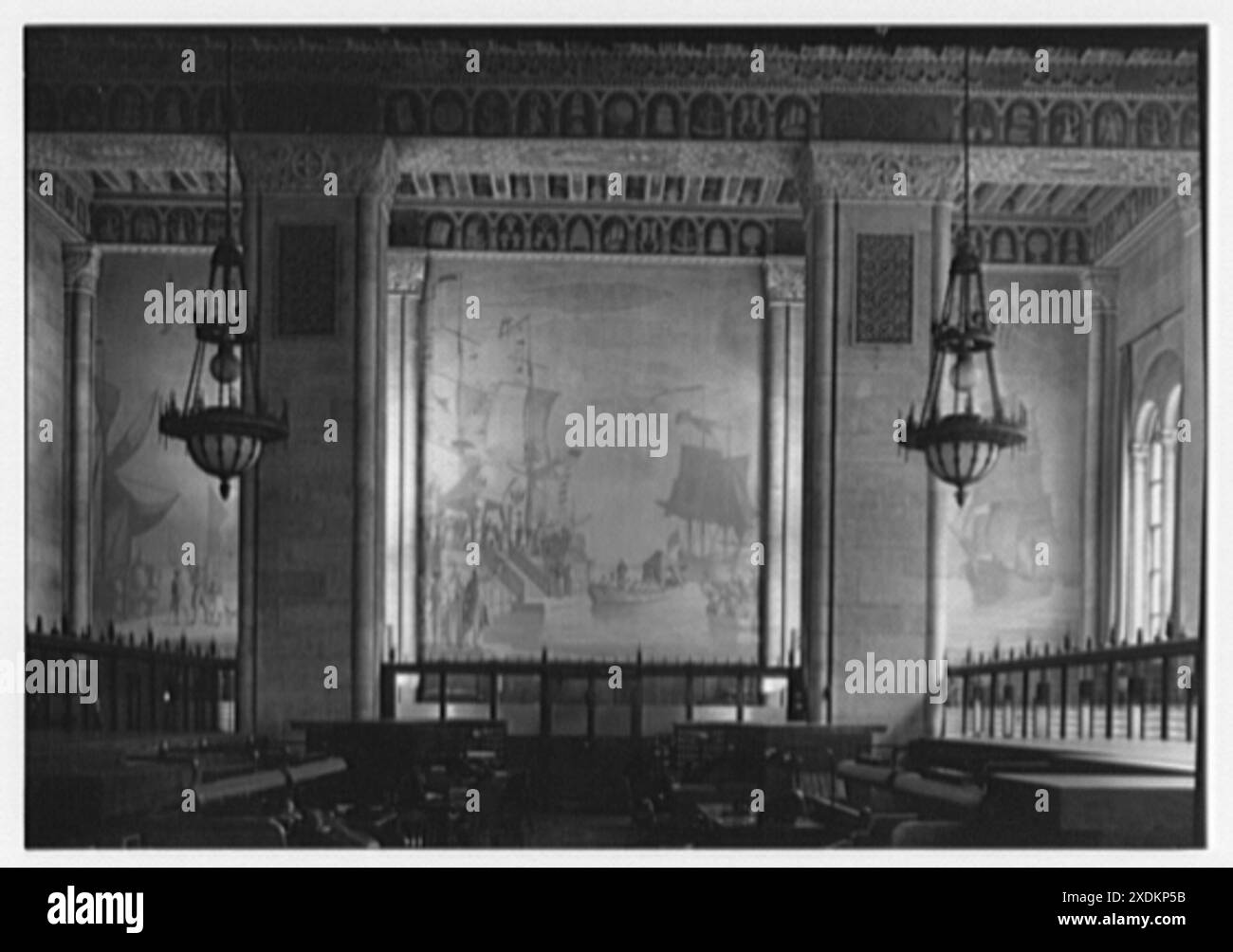 Seamen's Bank for Savings, 74 Wall St., New York City. Wandbilder. Gottscho-Schleisner Kollektion Stockfoto