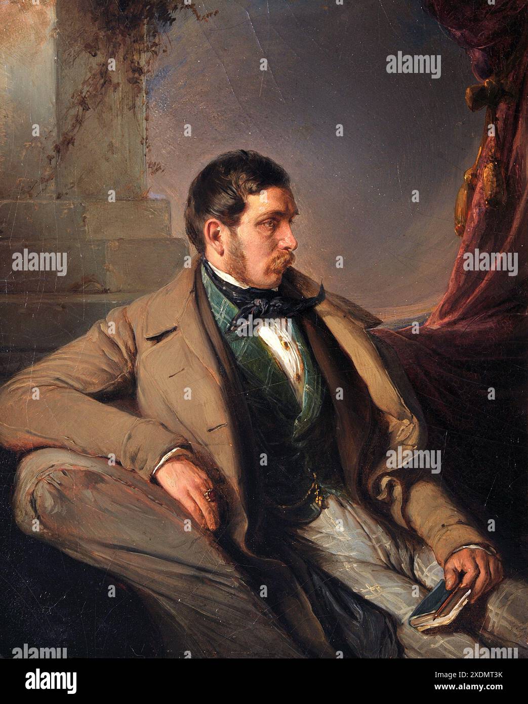 Nikolaus Lenau, Pseudonym von Nikolaus Franz Niembsch Edler von Strehlenau (1802–1850), deutsch-österreichischer Dichter. Stockfoto Nikolaus Lenau, Pseudonym von Nikolaus Franz Niembsch Edler von Strehlenau (1802–1850), deutsch-österreichischer Dichter. Stockfoto