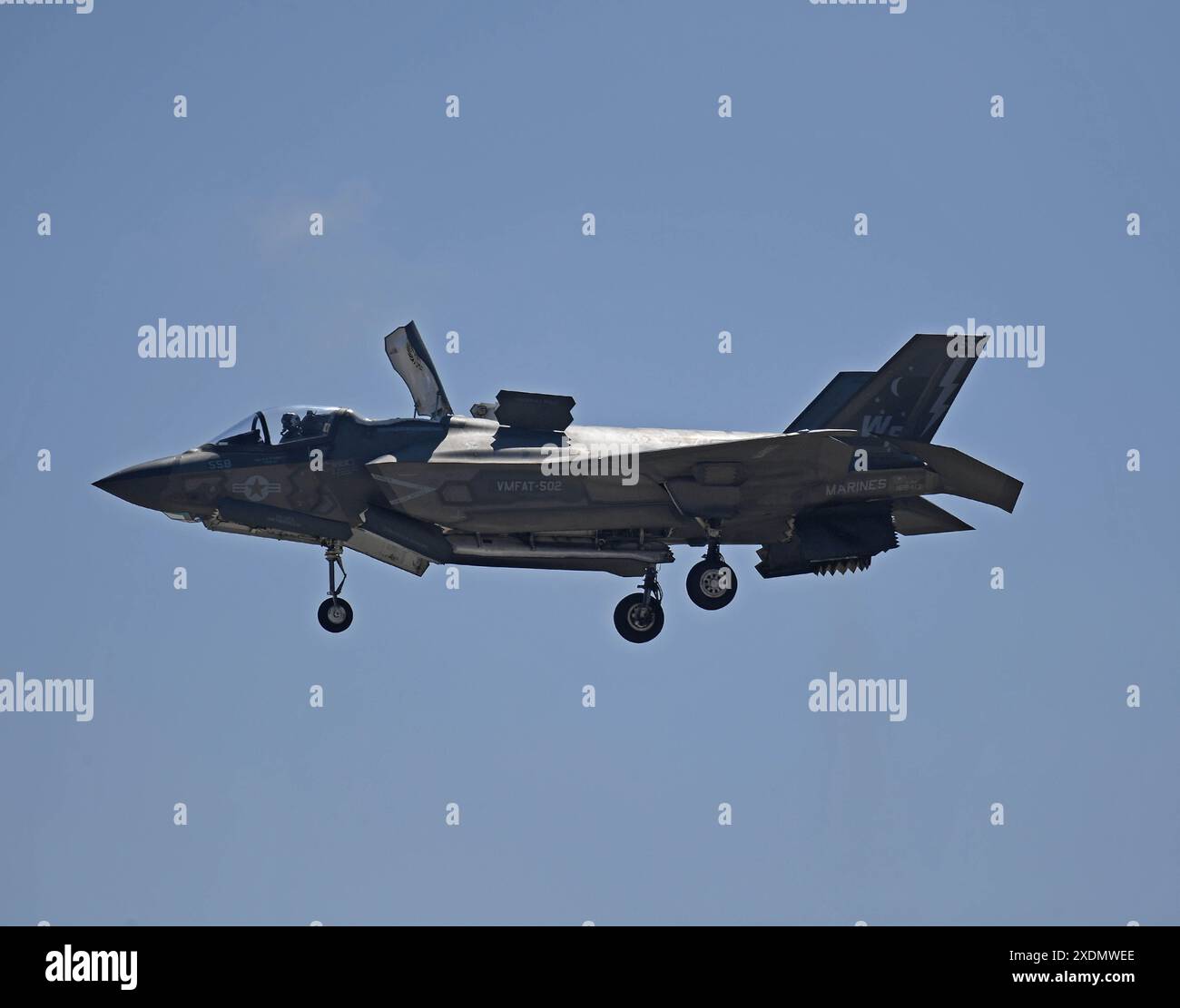 Das United States Marine Corps F-35B schwingt Stockfoto