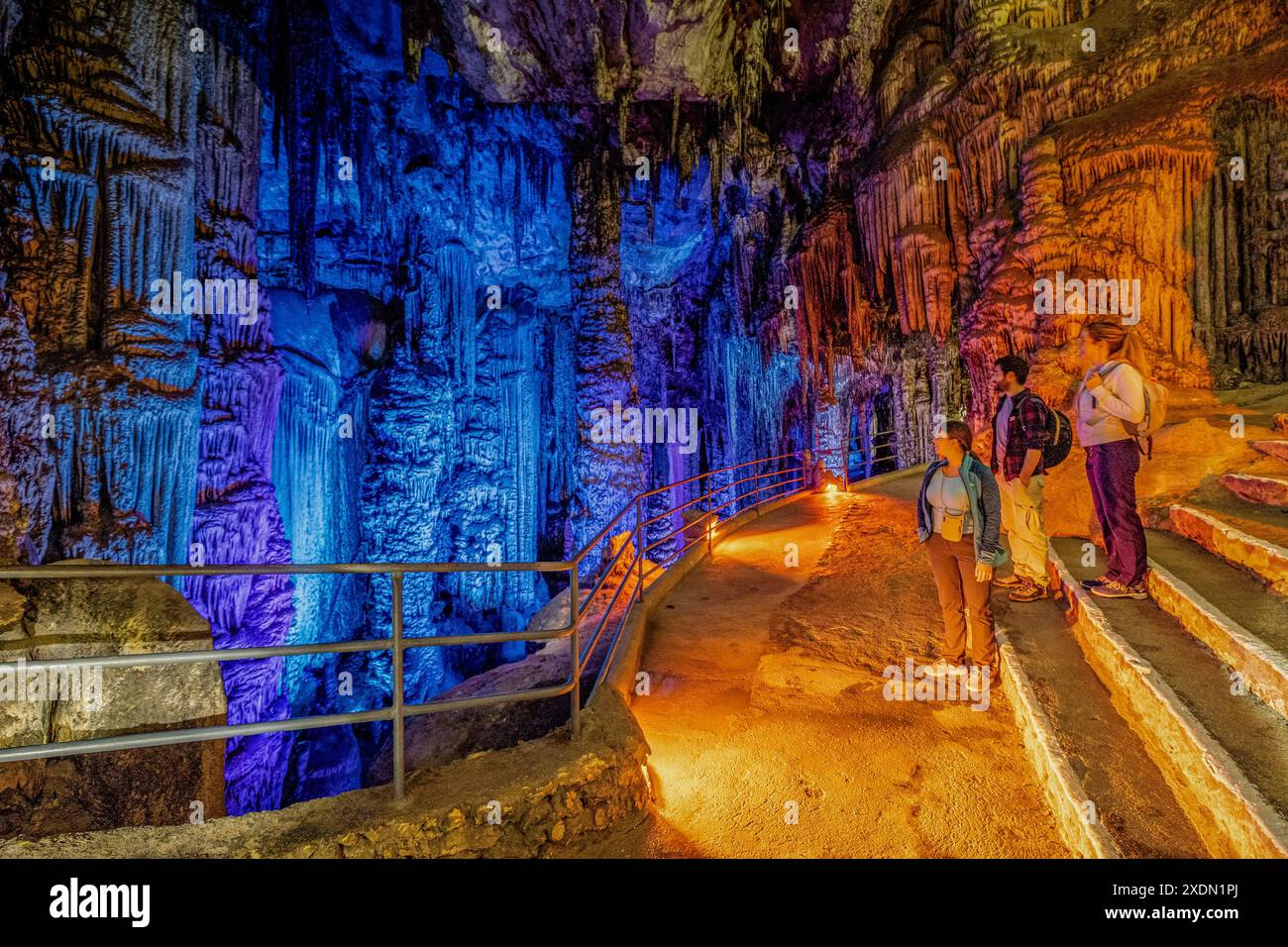 Höhlen von Arta, Capdepera, Mallorca, Balearen, Spanien. Stockfoto