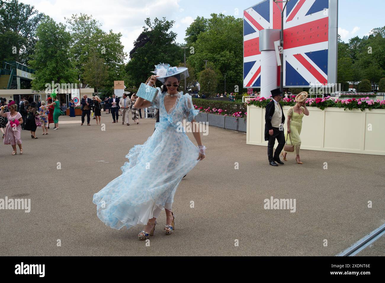 Ascot, Großbritannien. Juni 2024. Rennfahrer auf der Ascot Racecourse am vierten Tag von Royal Ascot. Kredit: Maureen McLean/Alamy Stockfoto