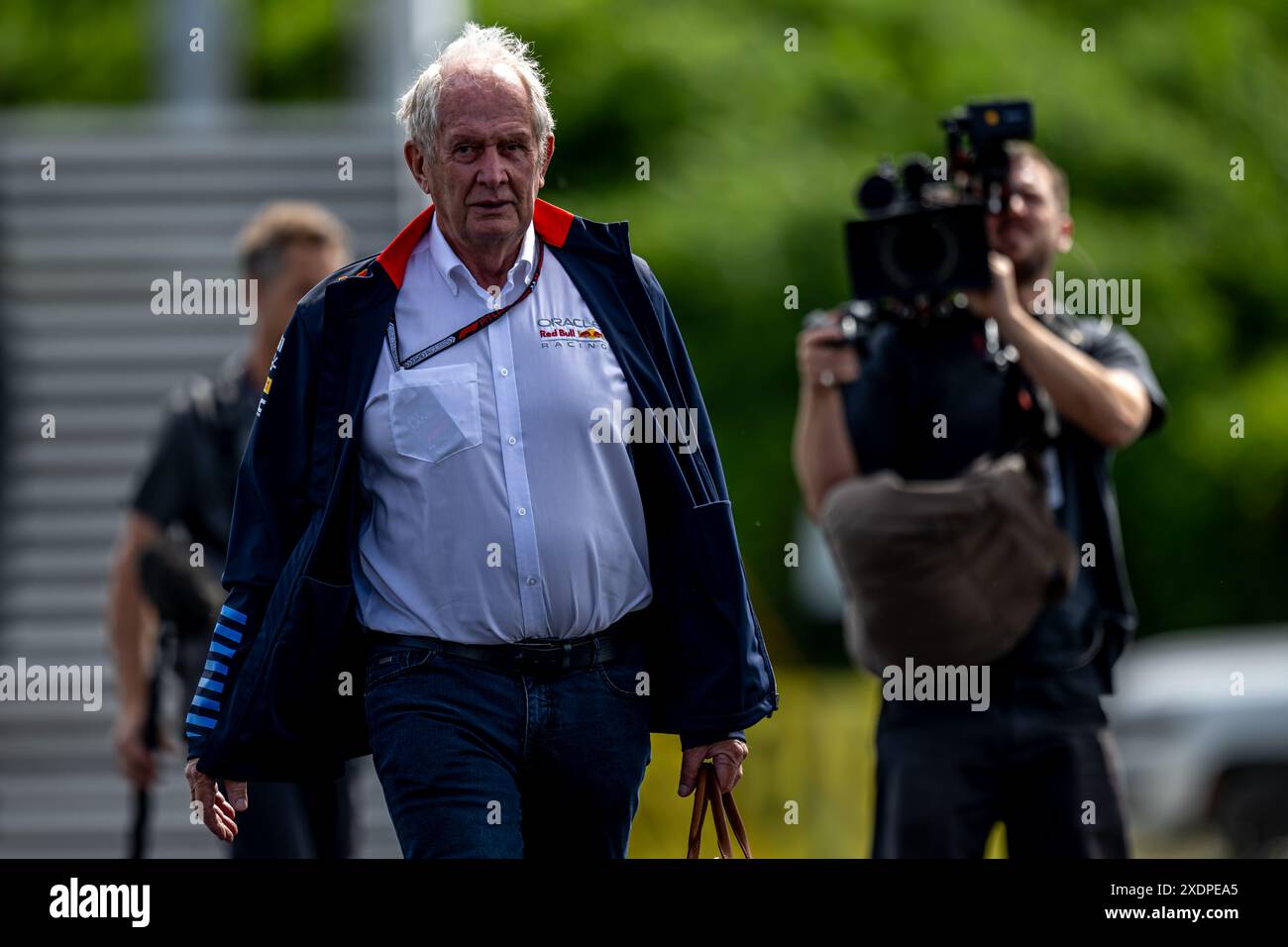 CIRCUIT GILLES VILLENEUVE, KANADA - 08. JUNI: Helmut Marko, Berater des Red Bull Racing Teams, während des Großen Preises von Kanada am Samstag, den 08. Juni 2024, auf dem Circuit Gilles Villeneuve in Montreal, Kanada. (Foto: Michael Potts/BSR Agency) Stockfoto