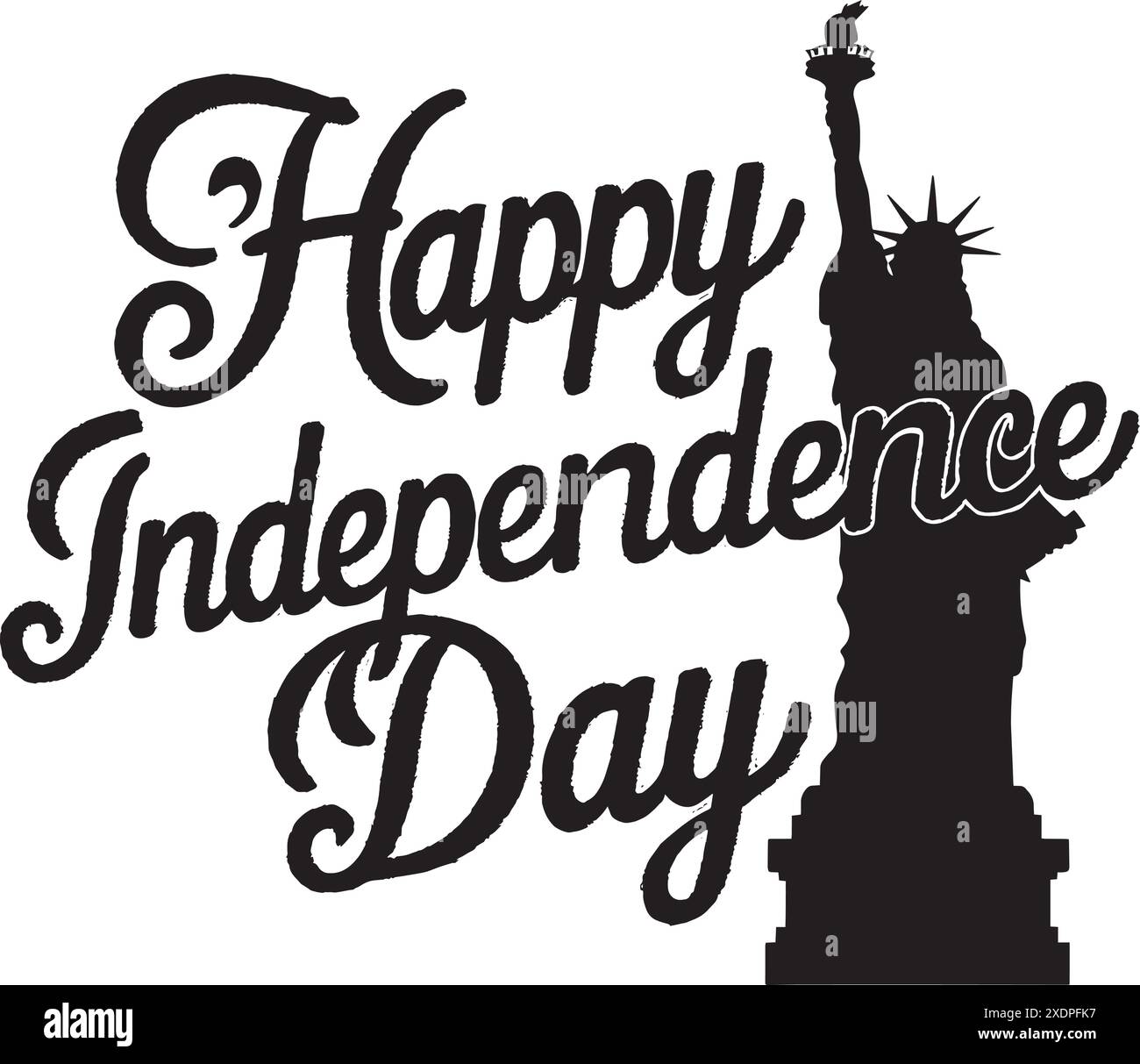 Happy Unabhängigkeitstag T-Shirt Design Vektor. Stock Vektor