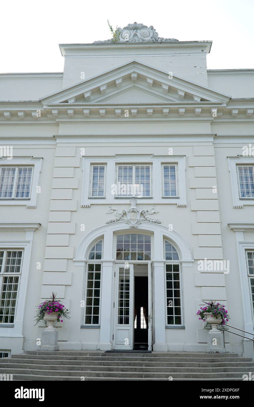 Trakai, Litauen - 13. September 2023 - Manor Uzutrakis, Palast der Familie Tyszkiewicz Stockfoto