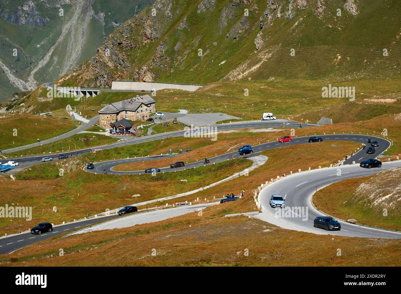 Geographie / Reise, Österreich, Salzburg, Verkehr auf der Großglockner Hochalpenstraße, ADDITIONAL-RIGHTS-CLEARANCE-INFO-NOT-AVAILABLE Stockfoto