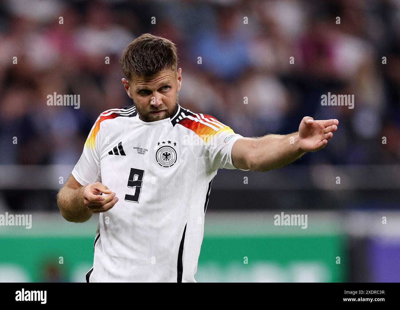 Frankfurt, Deutschland. Juni 2024. Niclas Fullkrug aus Deutschland während des UEFA-Europameisterschaftsspiels in der Commerzbank-Arena in Frankfurt. Der Bildnachweis sollte lauten: David Klein/Sportimage Credit: Sportimage Ltd/Alamy Live News Stockfoto