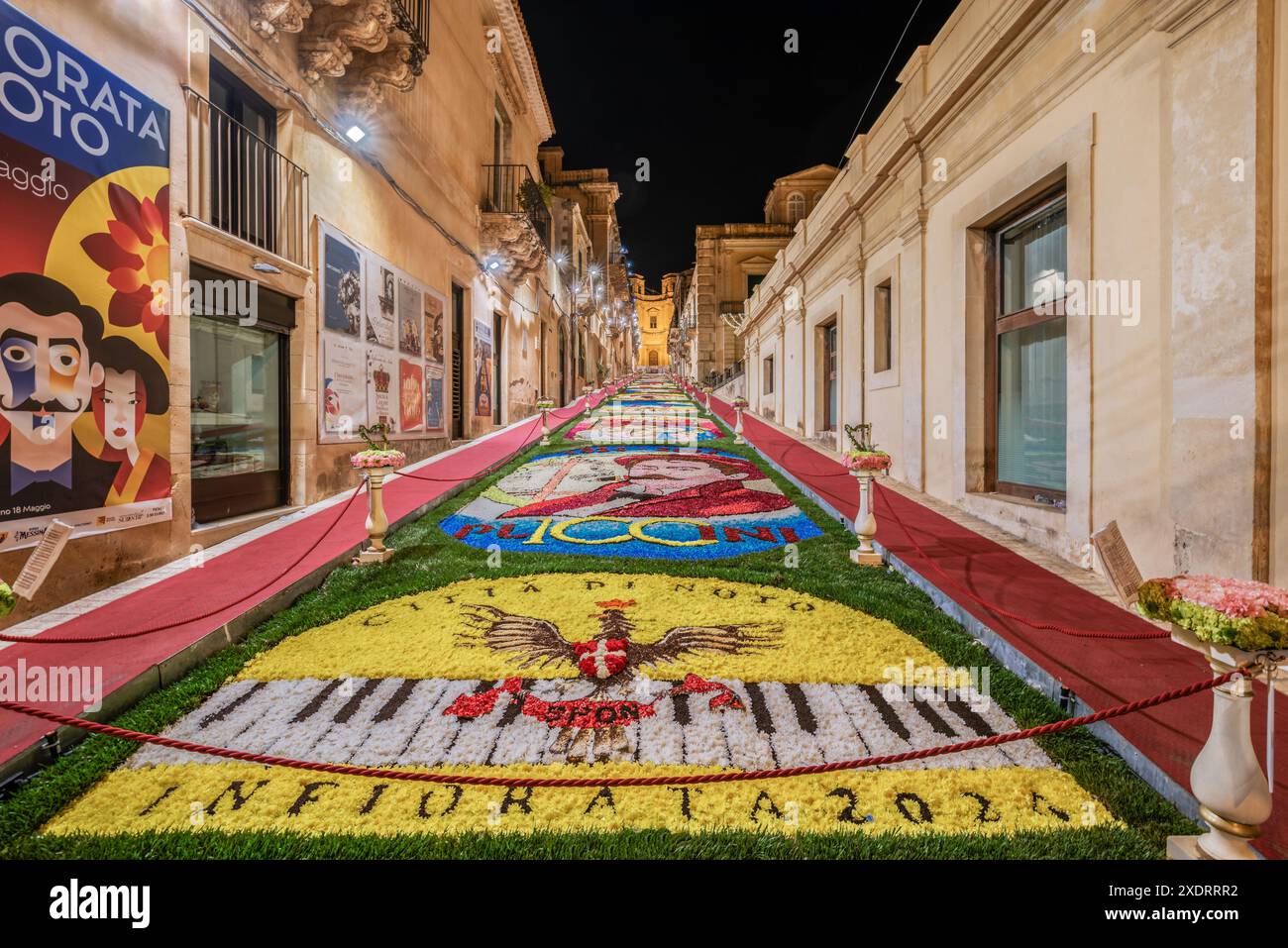 Noto, Sizilien/Italien 20. Mai 2024 Das Blumenfest von Noto in
