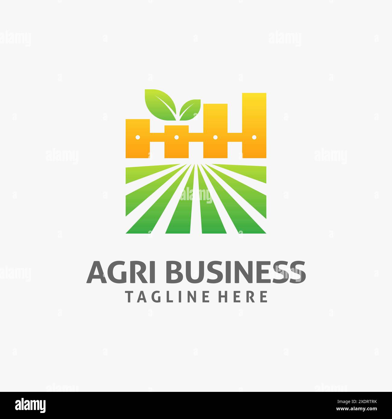 Feld- und Diagrammelemente für die Gestaltung des Agribusiness-Logos Stock Vektor