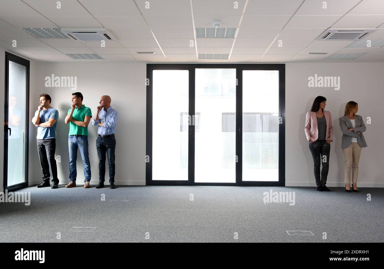 Führungskräfte. Leere Bürogebäude. Stockfoto