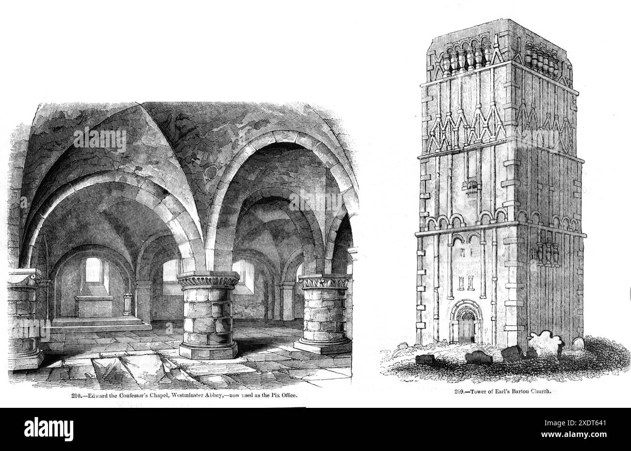 Edward the Confessor's Chapel, Westminster Abbey - Old England (1843), Charles Knight (1791–1873) S.56 Stockfoto