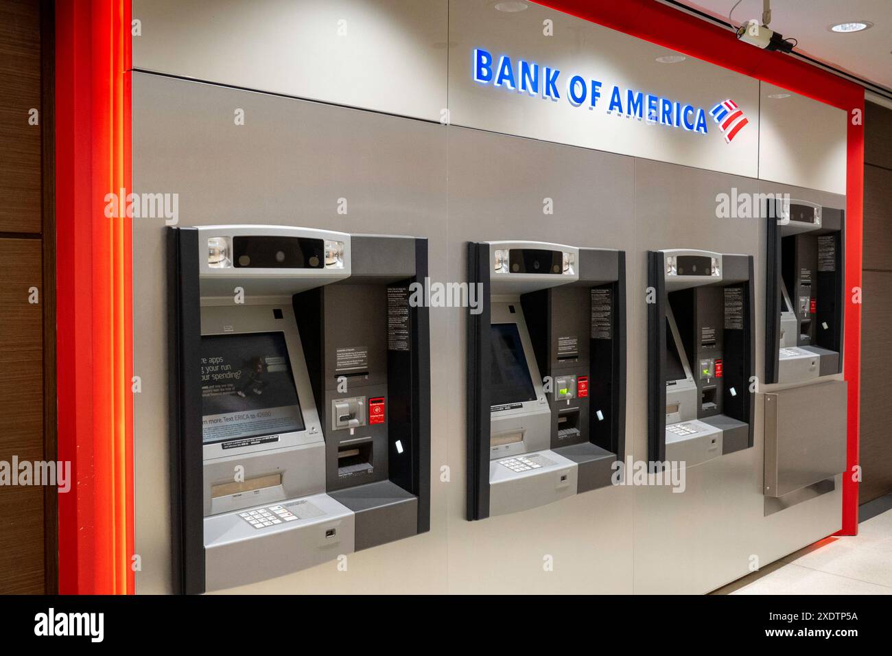 Bank of America Automated Teller Machines, New York City, USA 2024 Stockfoto