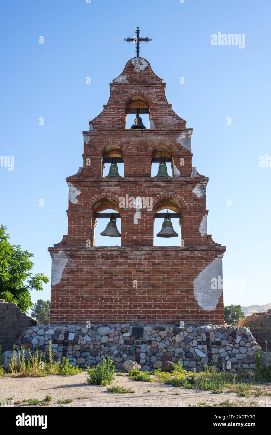 Mission San Miguel Arcángel ist eine spanische Mission in San Miguel, Kalifornien. Stockfoto