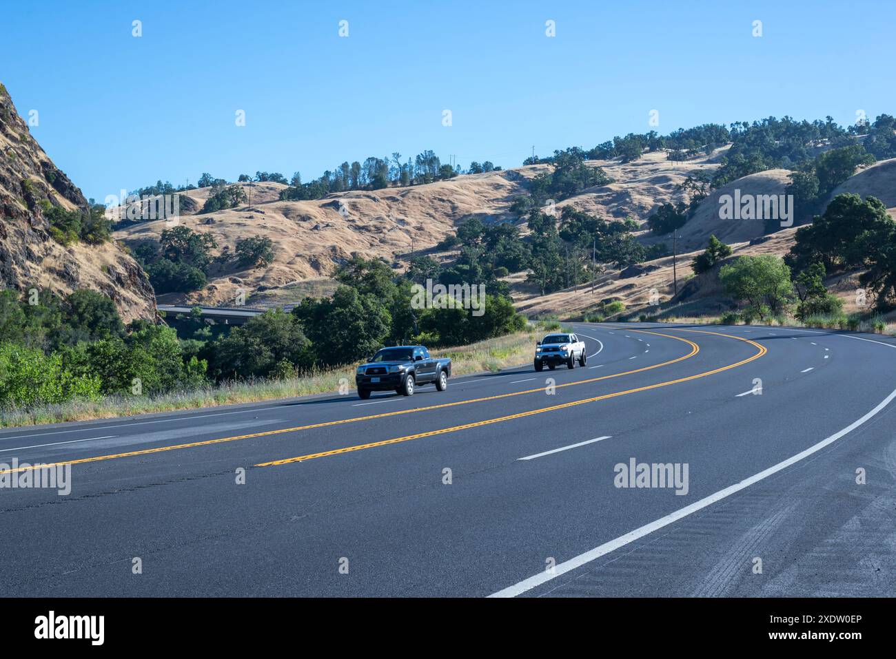 Landschaft entlang des Highway 101 im Sonoma County, Kalifornien. Stockfoto