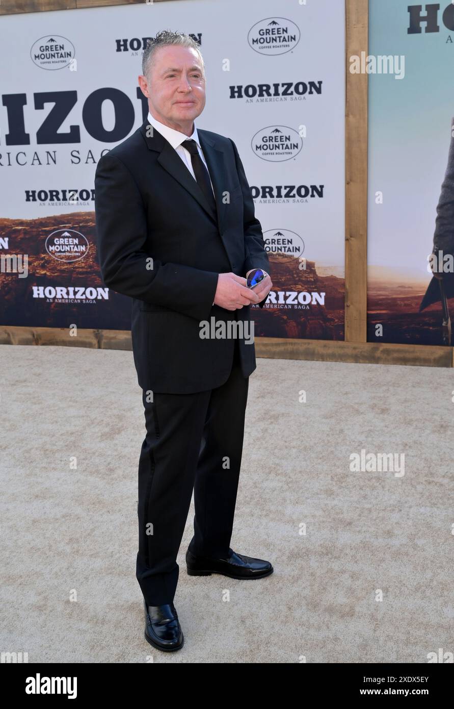 Los Angeles, USA. Juni 2024. LOS ANGELES, USA. 24. Juni 2024: David O’Hara bei der Premiere für Horizon: An American Saga im Regency Village Theatre. Bildnachweis: Paul Smith/Alamy Live News Stockfoto