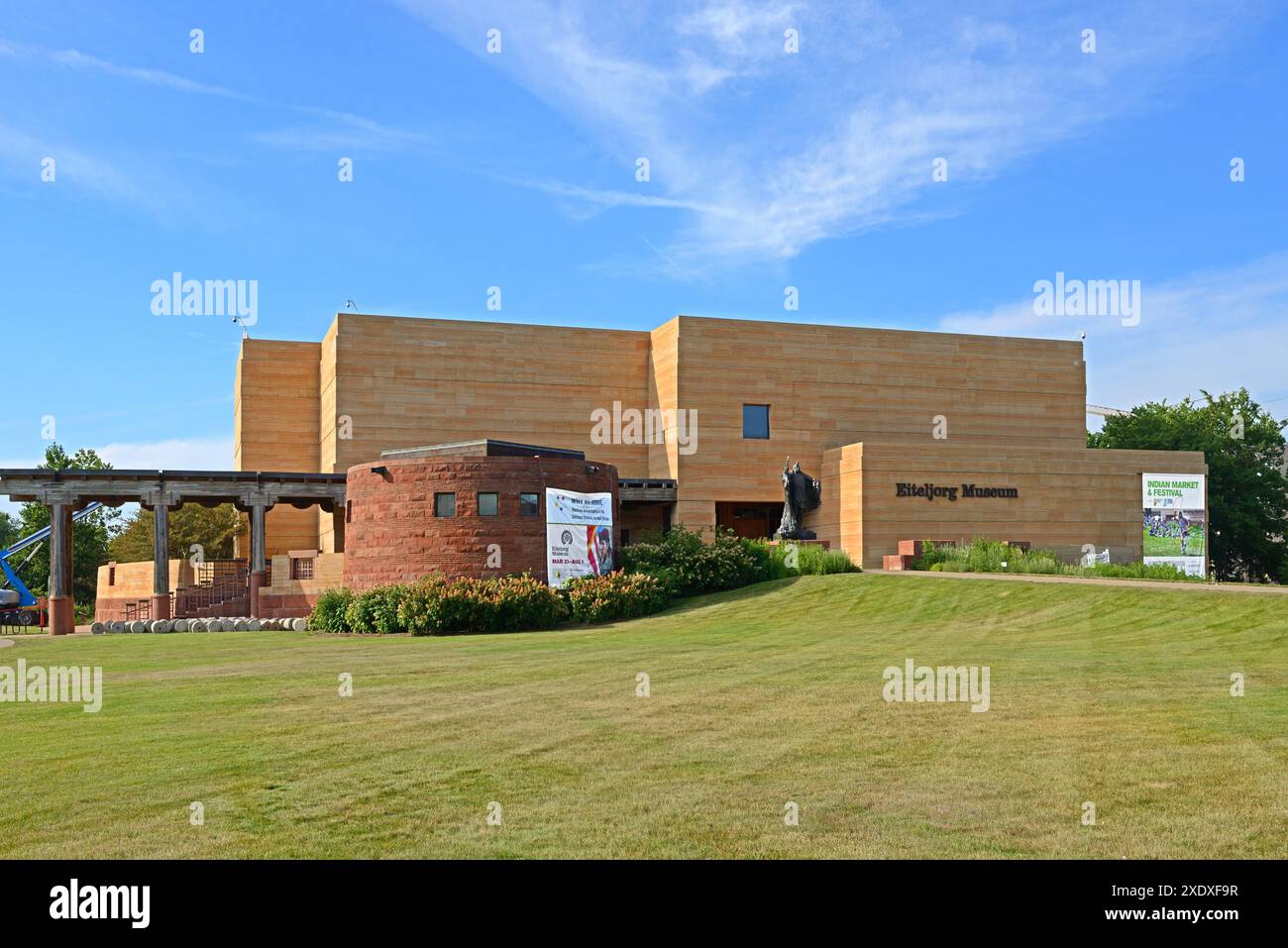 Eiteljorg Museum of American Indians and Western Art, Kunstmuseum im Zentrum von Indianapolis, Indiana, USA Stockfoto