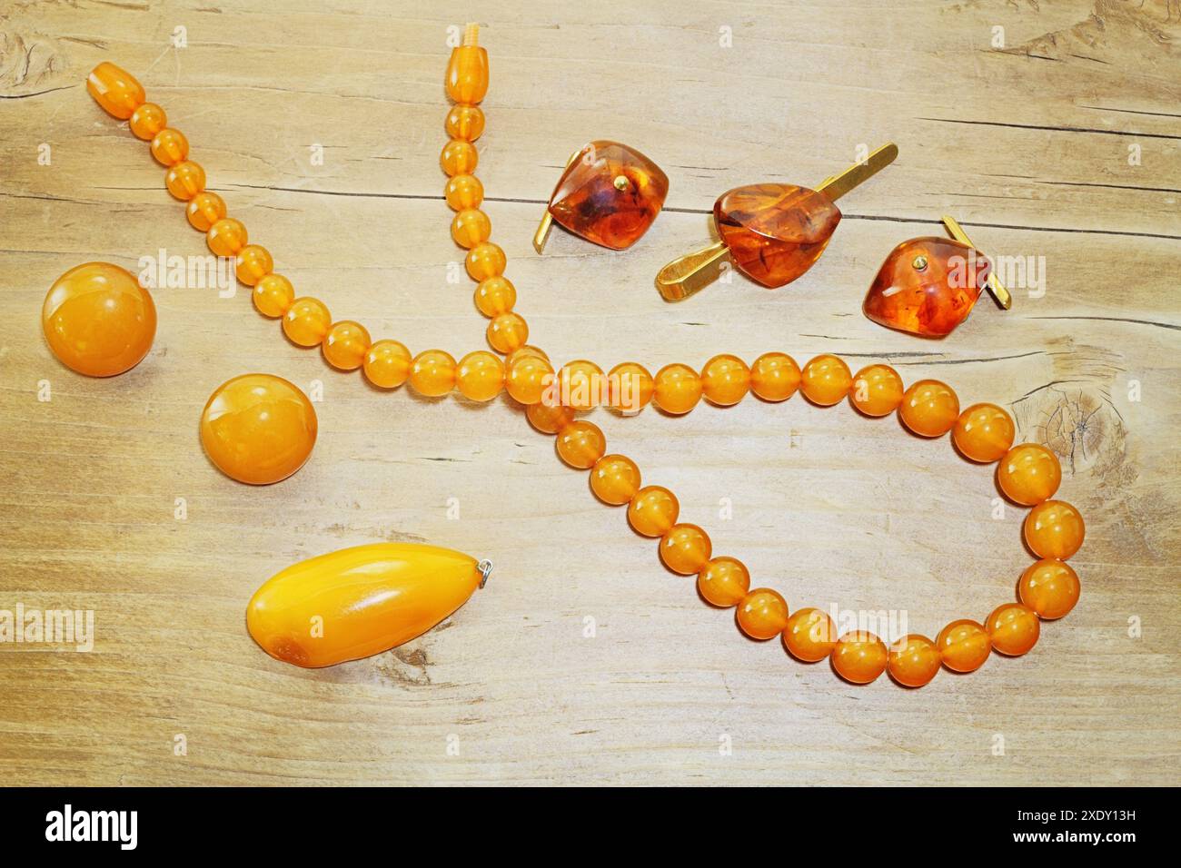 Bernstein-set Stockfoto