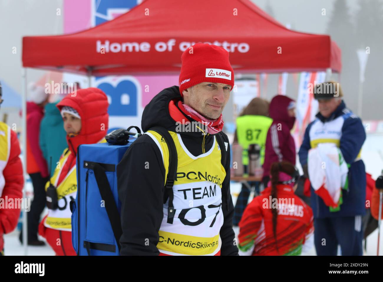 Para-Weltmeisterschaft Oberried 2018 - Biathlon Mitteldistanz Stockfoto