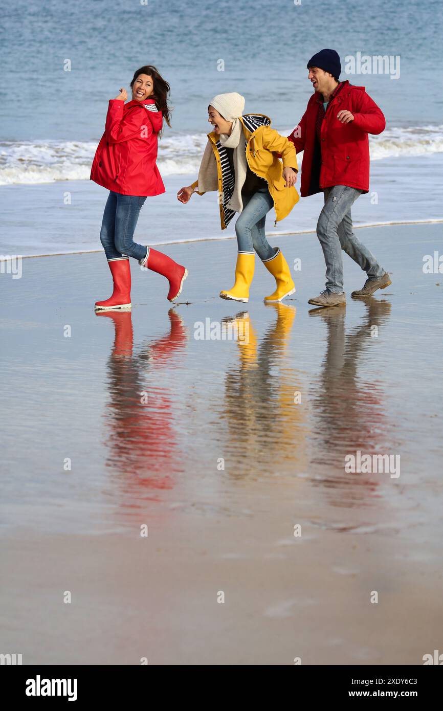 Lebensstile, Hendaye Beach Stockfoto