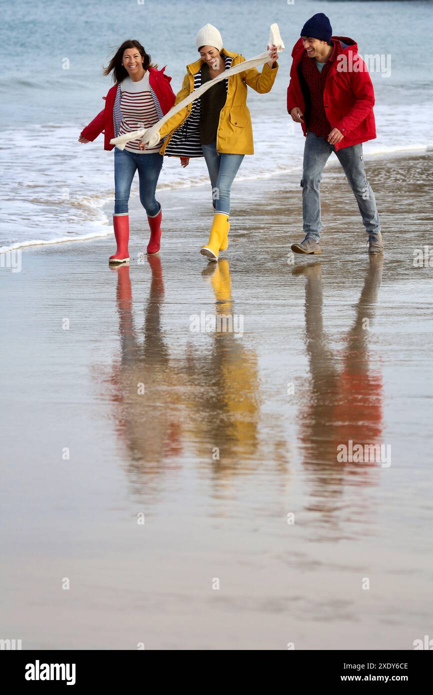 Lebensstile, Hendaye Beach Stockfoto