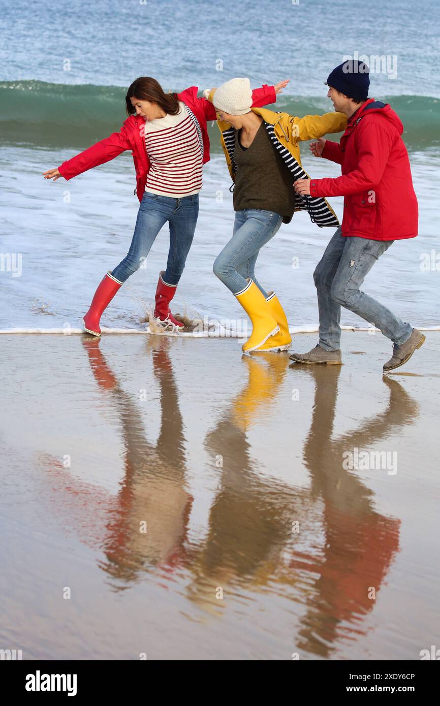 Lebensstile, Hendaye Beach Stockfoto