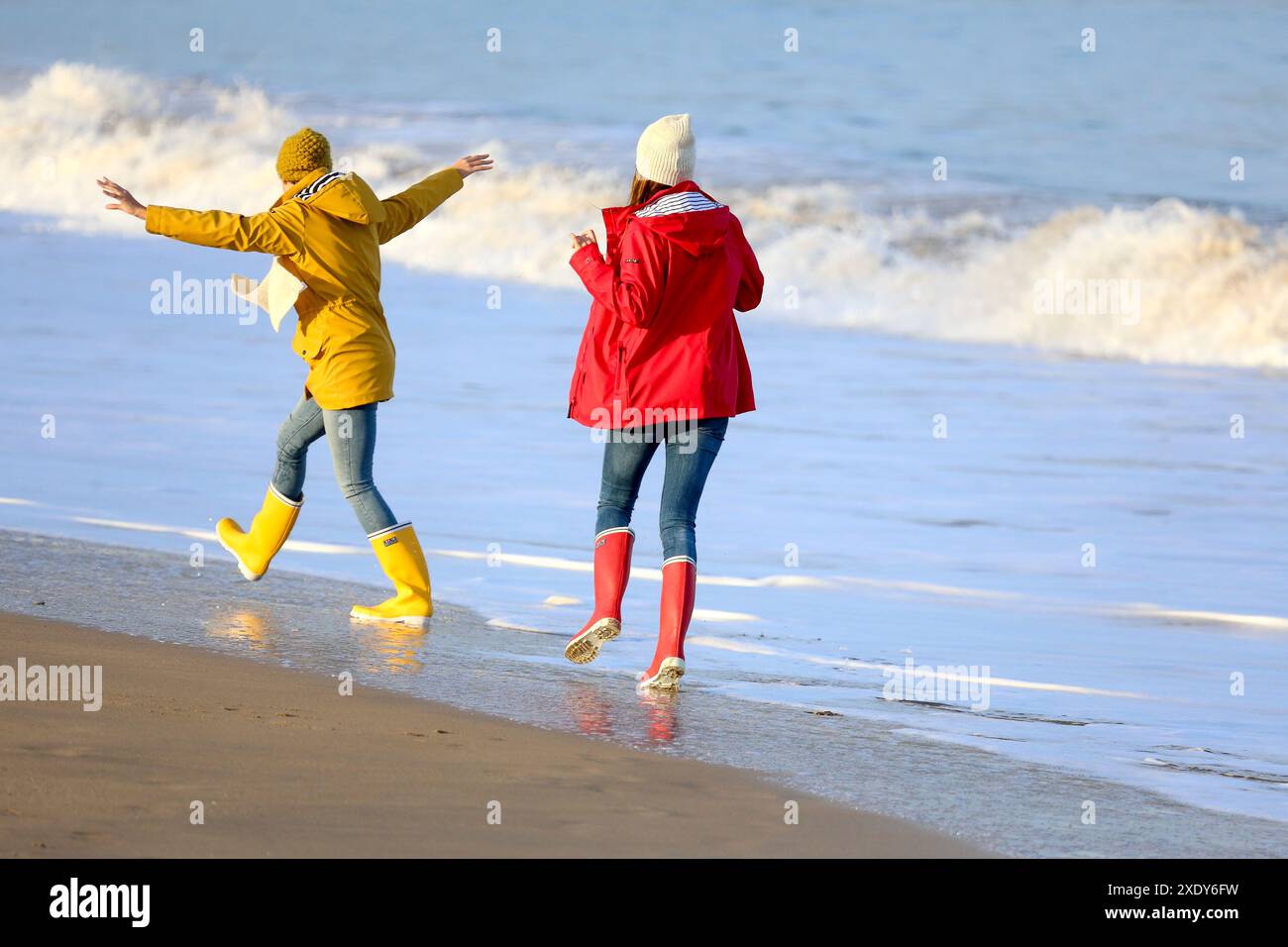 Lebensstile, Hendaye Beach Stockfoto