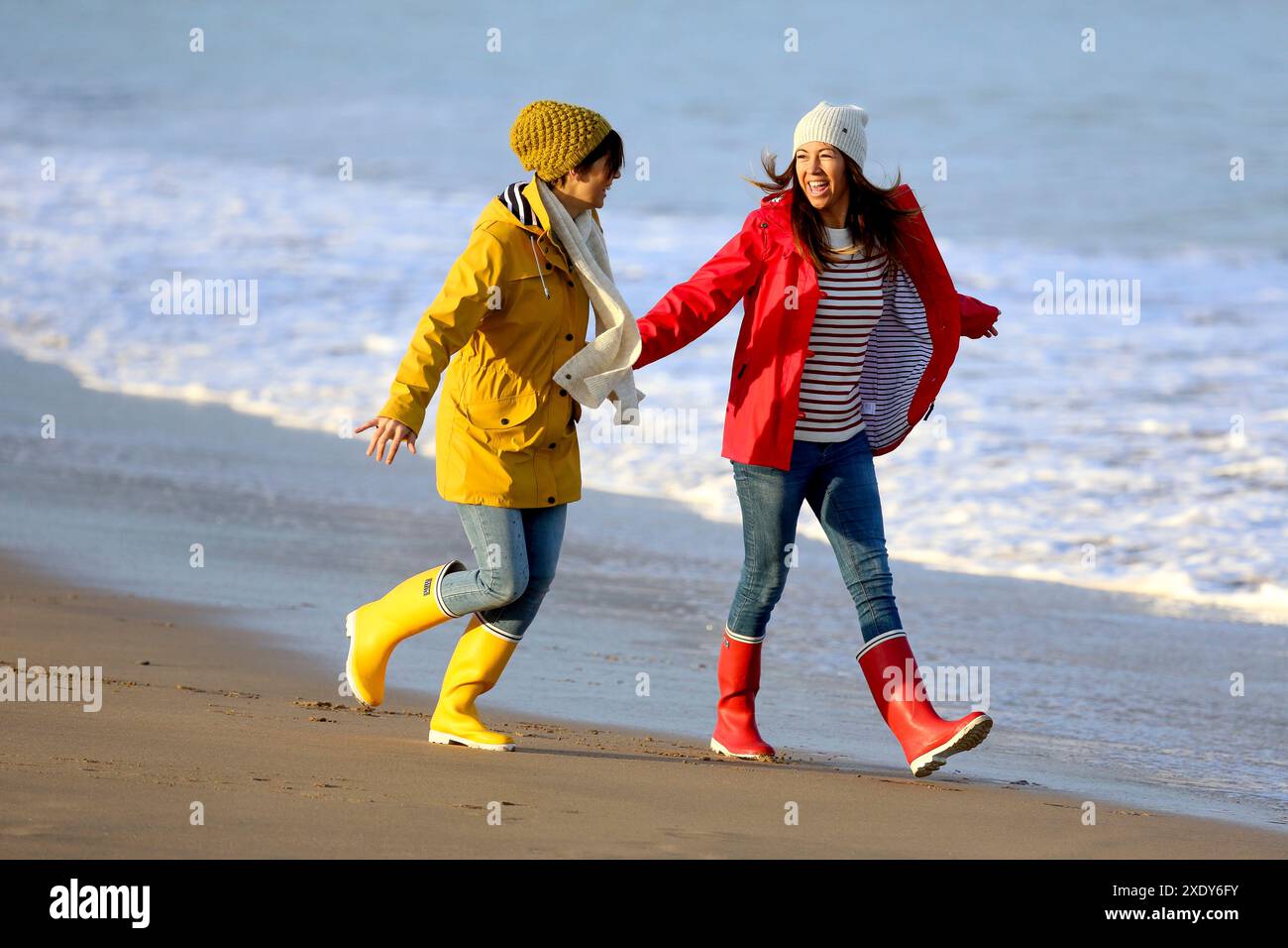 Lebensstile, Hendaye Beach Stockfoto