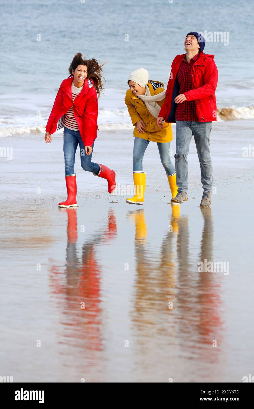 Lebensstile, Hendaye Beach Stockfoto
