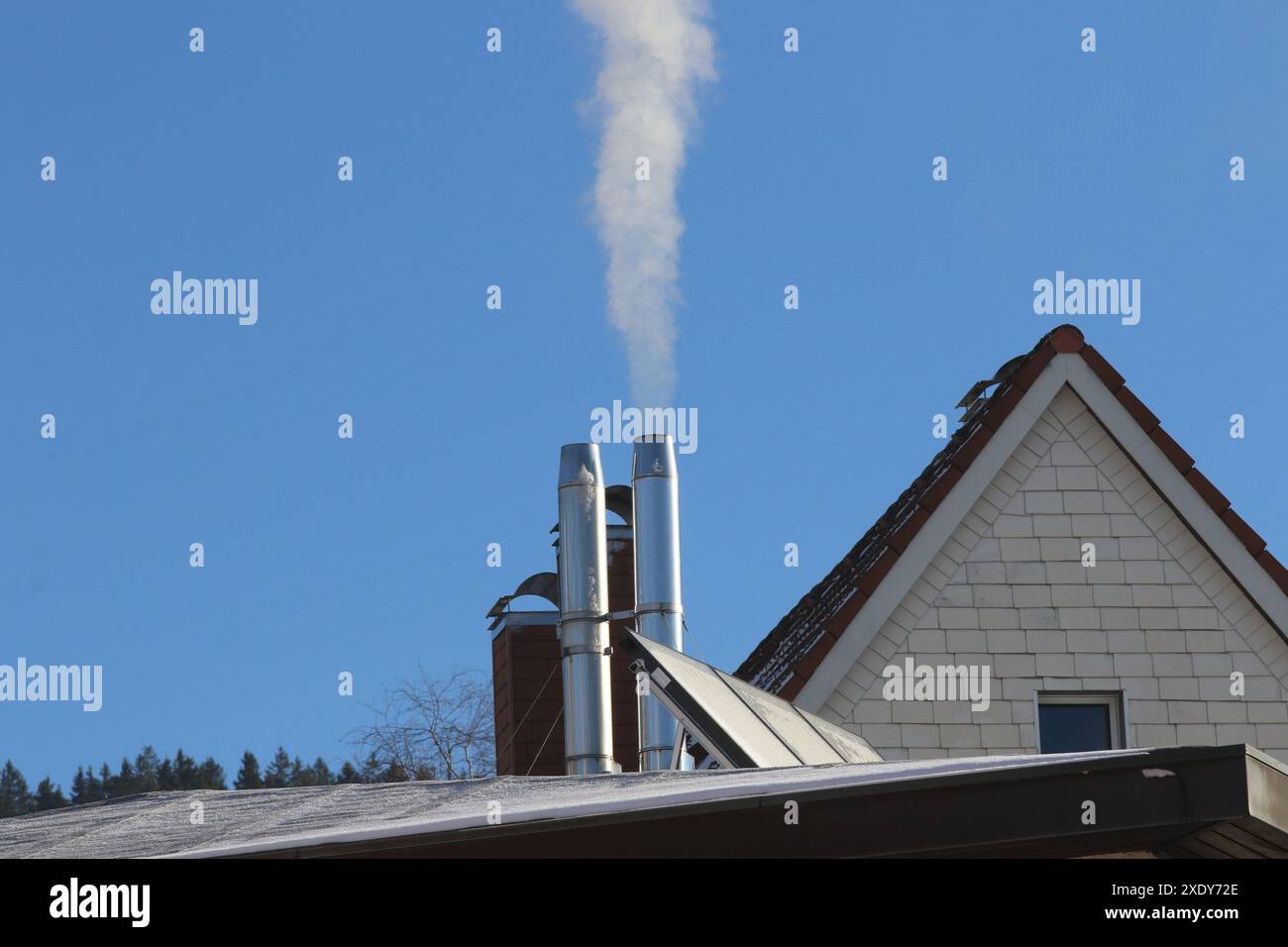 Kälte- und Heizkosten Stockfoto