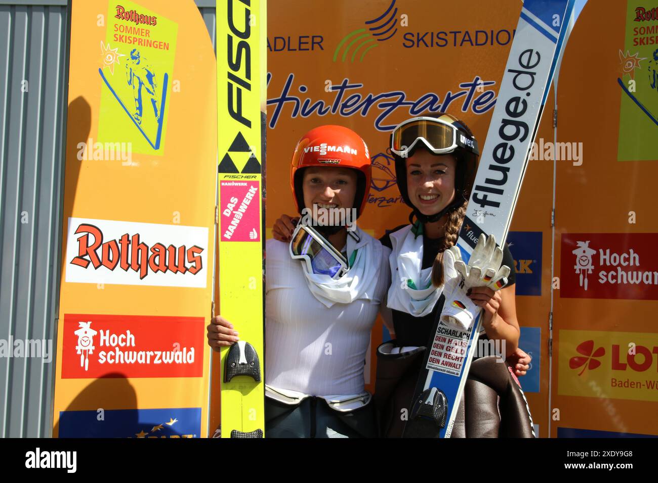 Teamwettbewerb Skisprung DM 2018 Hinterzarten Stockfoto