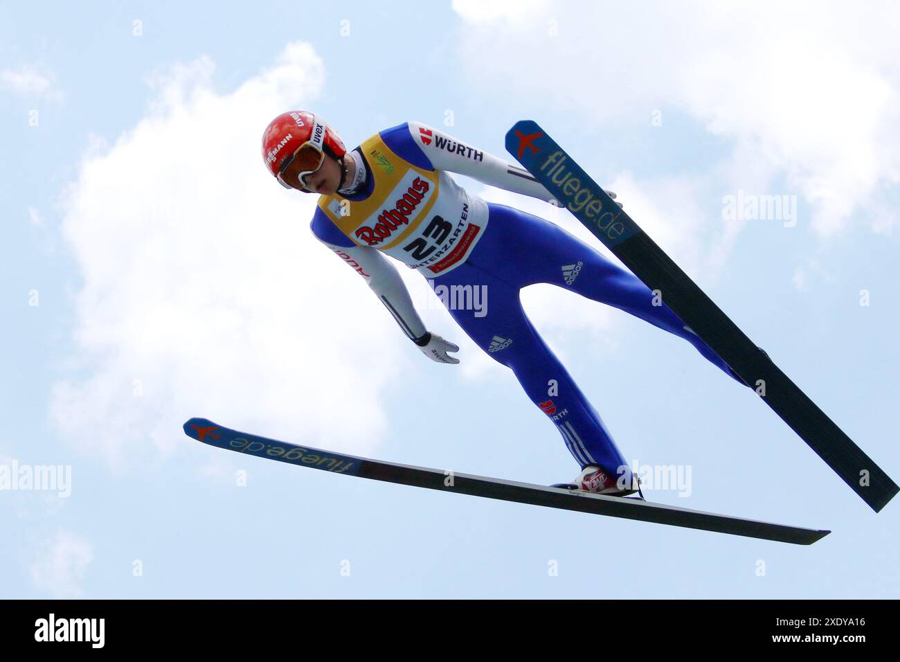 Skispringen-Qualifikation FIS Grand Prix 2018 Hinterzarten Stockfoto