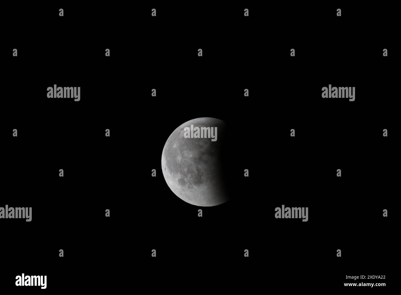 Totale Mondfinsternis im Oberschwarzwald Stockfoto