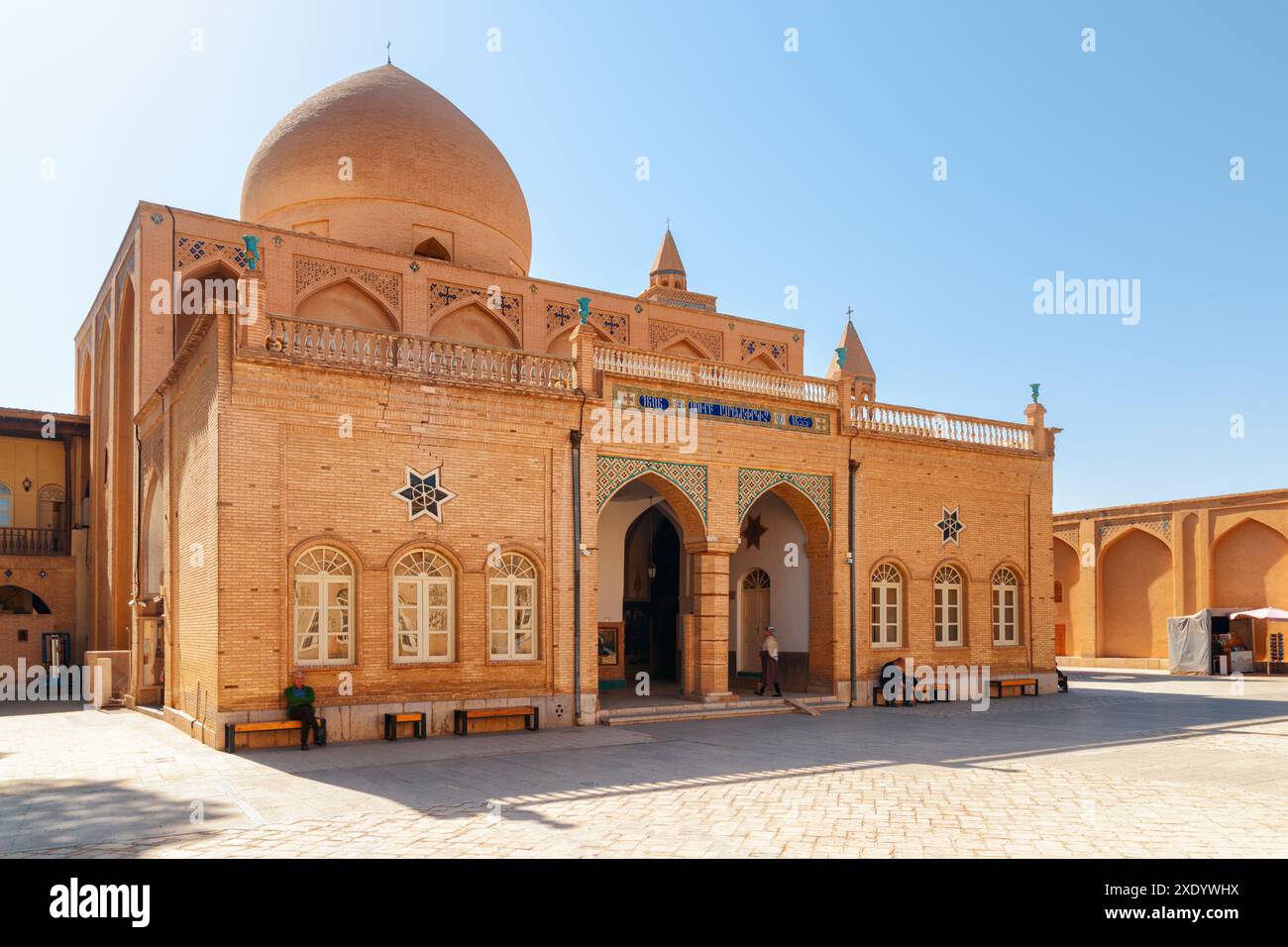 Isfahan, Iran - 24. Oktober 2018: Malerischer Blick auf die Heilige Erlöserkathedrale (Vank-Kathedrale) im Stadtteil New Julfa. Stockfoto