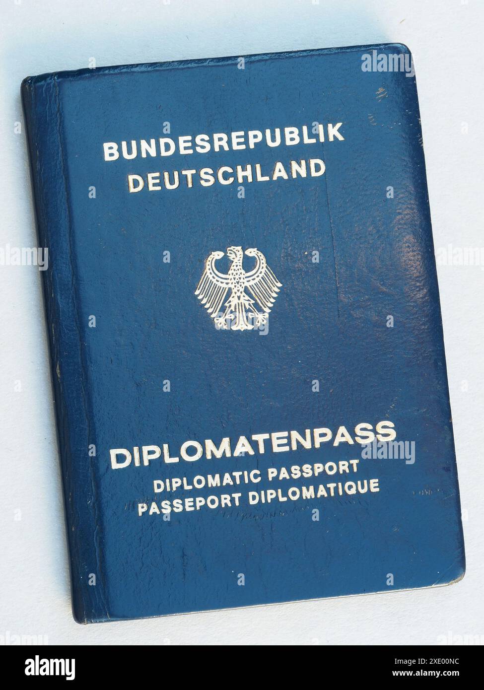 Diplomatenpass der Bundesrepublik Deutschland Stockfoto