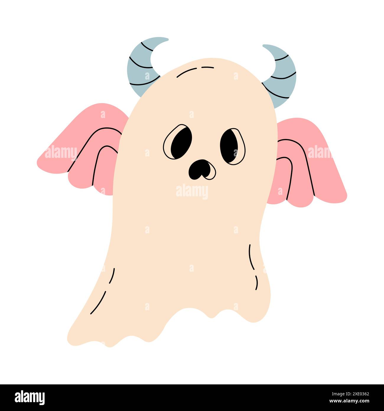 Halloween-Geist. Fliegendes Phantom. Stock Vektor