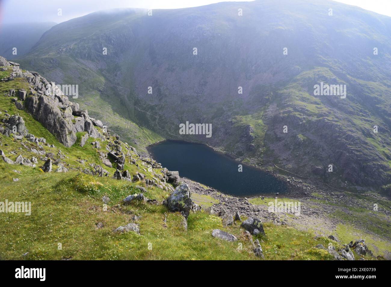 Landschaft, die von den Gletschern geformt wurde Stockfoto