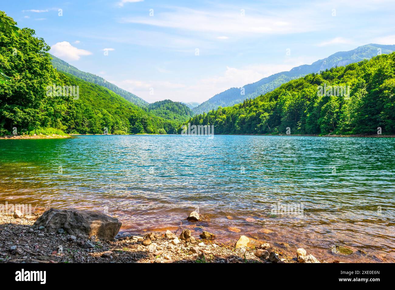 Montenegrinischer Bergsee Stockfoto