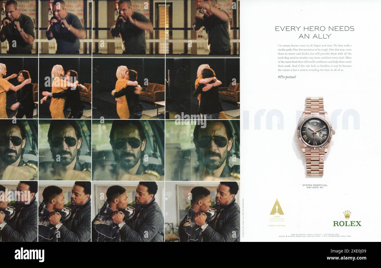 Frühjahr 2024: Werbung für das Lifestyle-Modemagazin Women's Interest, USA Stockfoto
