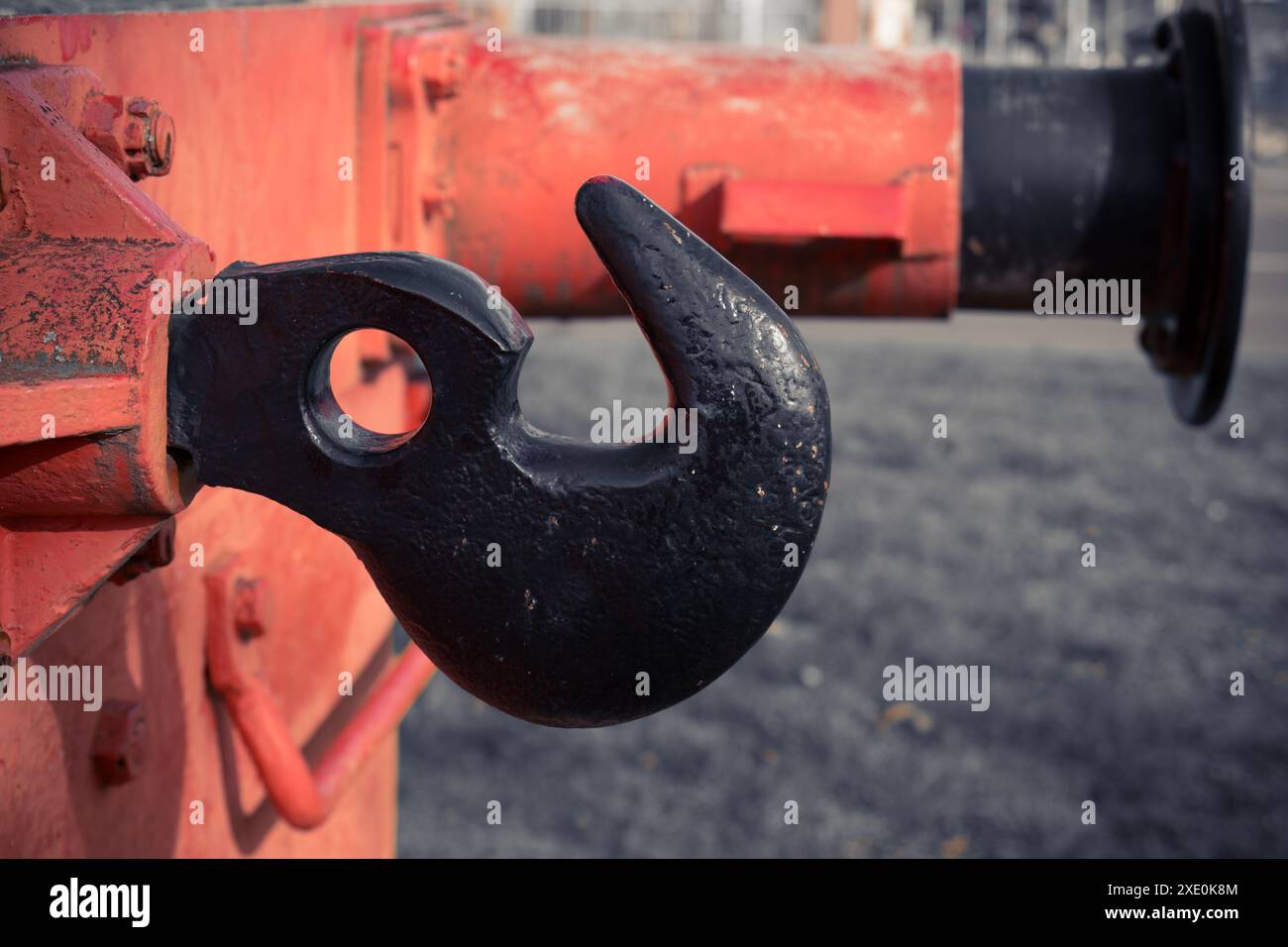 Eine Anhängerkupplung von einer Lokomotive Stockfoto