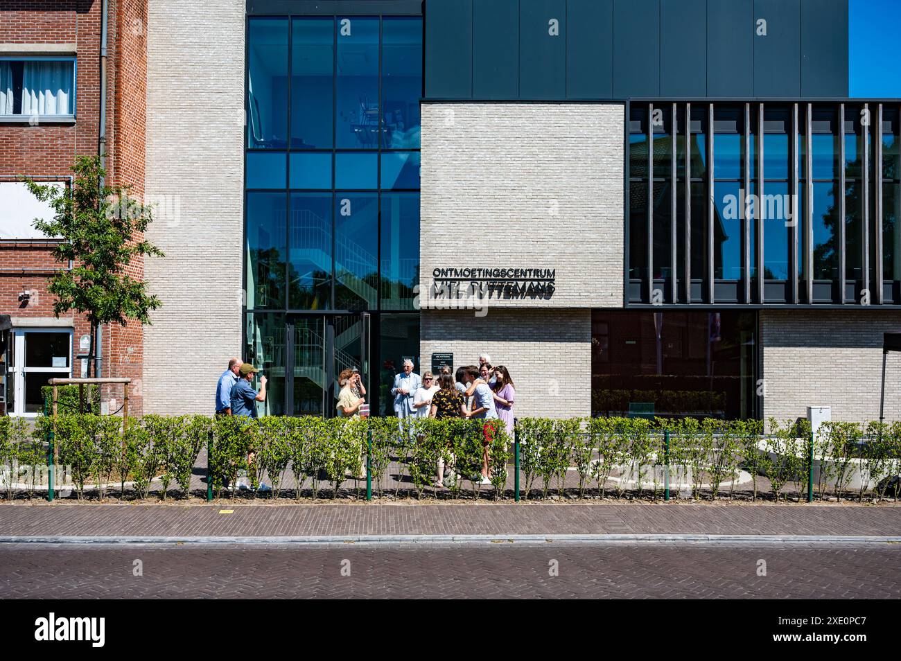 Tervuren, Flämisch Brabant, Belgien, 7. August 2022 - Fassade des lokalen Kulturzentrums Miel Puttemans Stockfoto