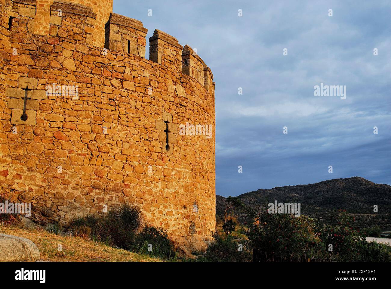 Burg Manzanares el Real, Madrid, Spanien Stockfoto