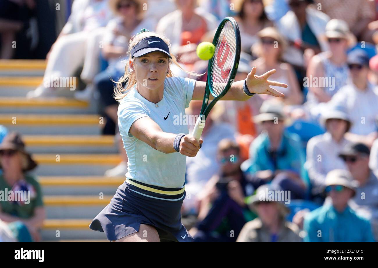 Die britische Katie Boulter im Kampf gegen die kroatische Petra Martic