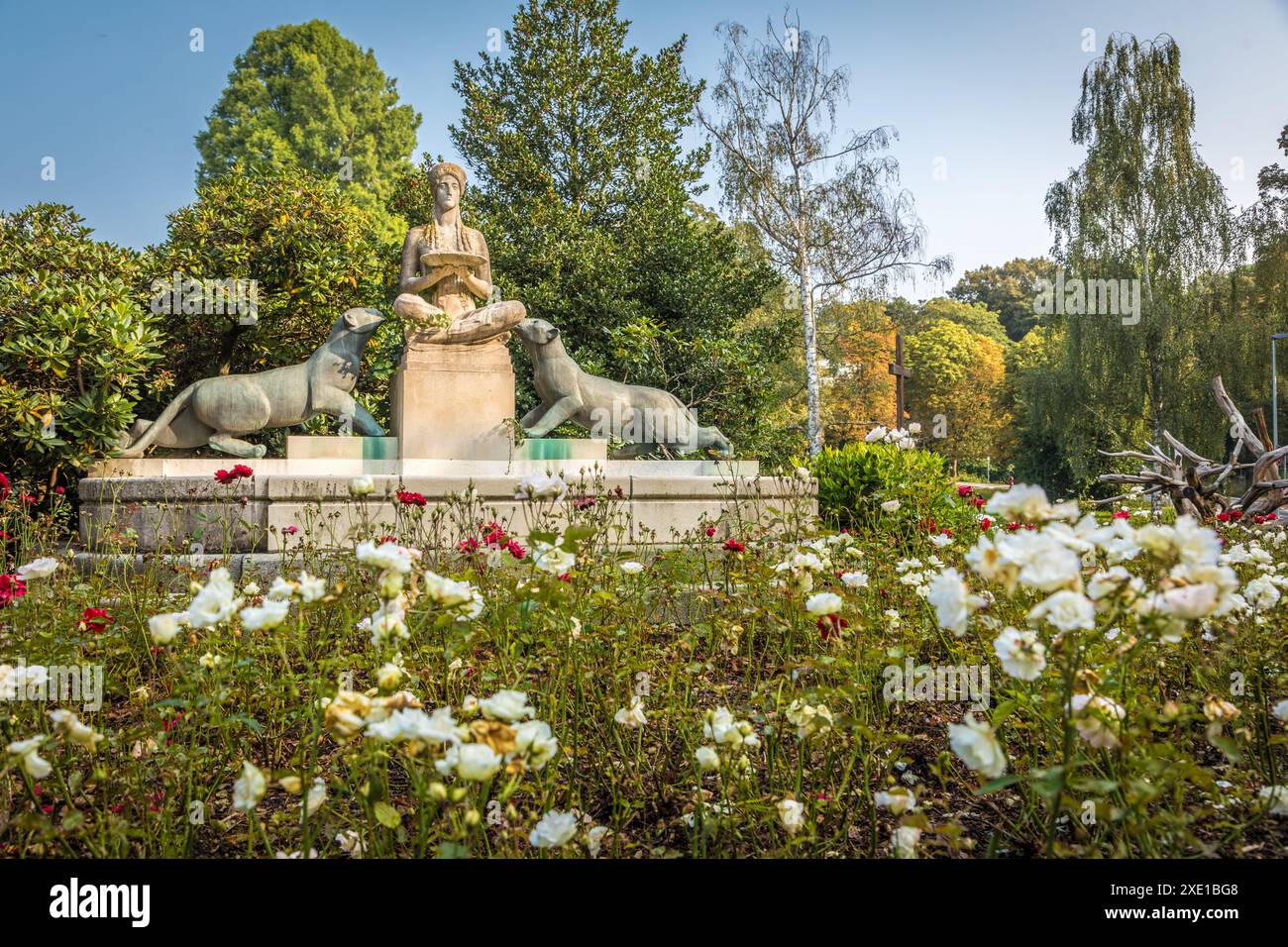 Geographie / Reise, Deutschland, Hessen, Durstbrunnen im Jubilee Park, ADDITIONAL-RIGHTS-CLEARANCE-INFO-NOT-AVAILABLE Stockfoto